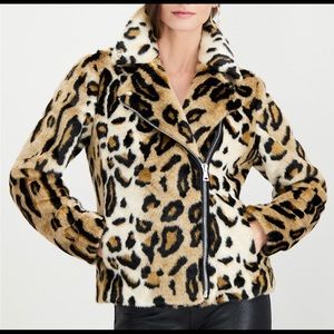 I.N.C. Leopard-Print Faux-Fur Coat